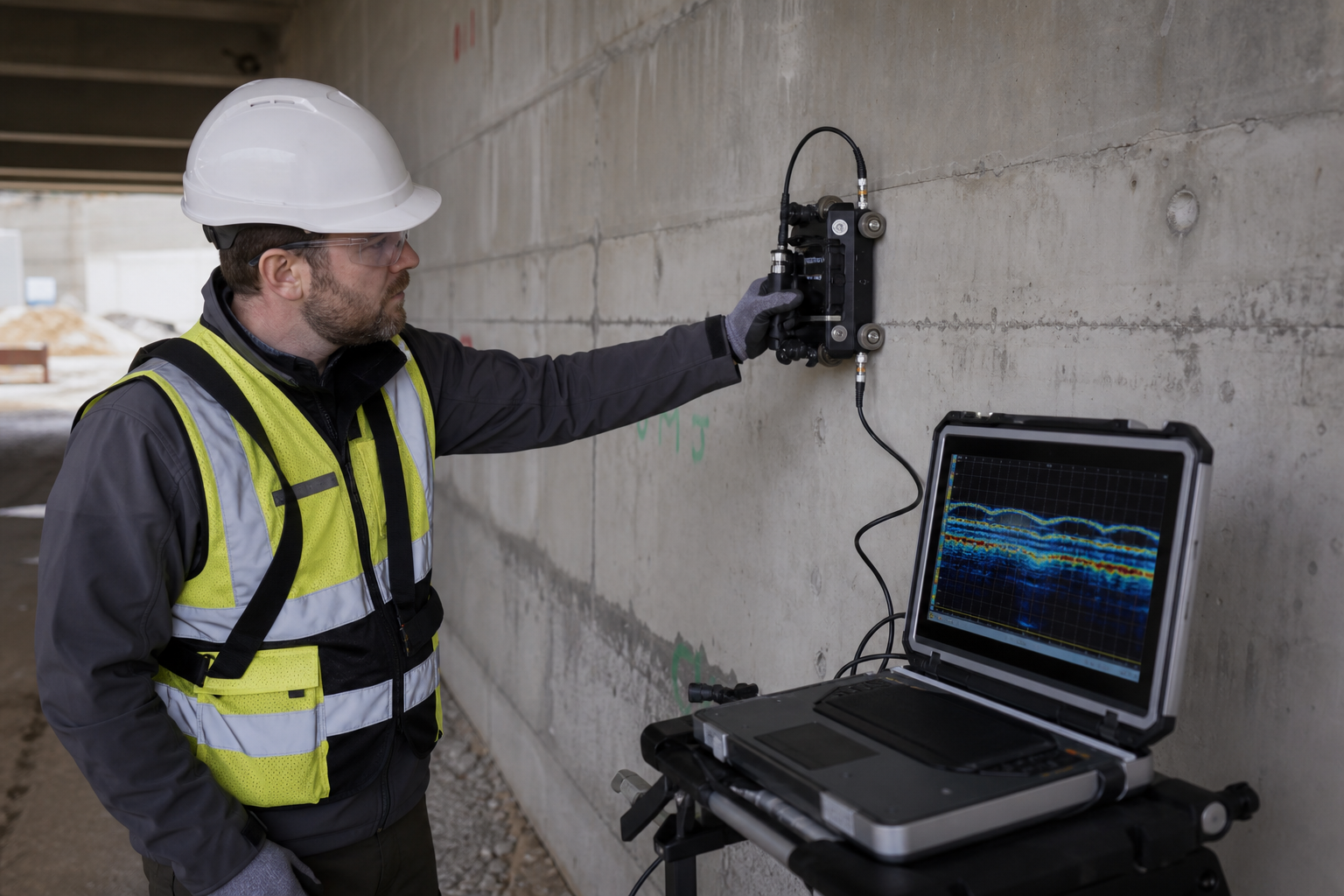 ACS Mira — Ultrasonic Concrete NDT